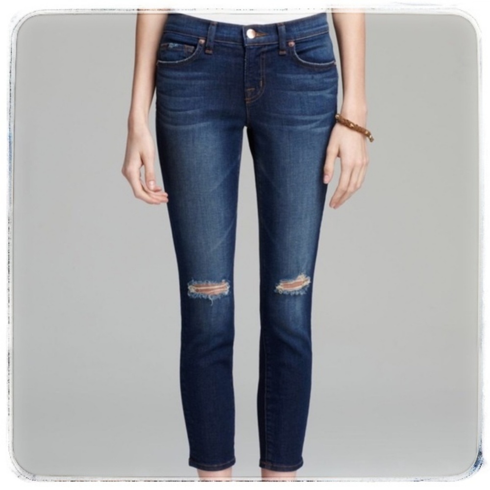 J Brand | Alta Mid Rise Crop Skinny Jean